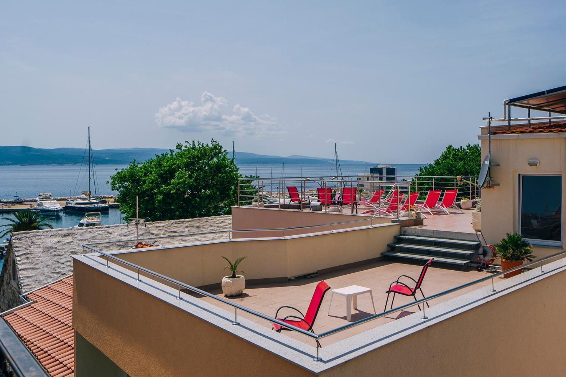 巴什卡沃达Luxur Centar With Sea View Terrace公寓 外观 照片